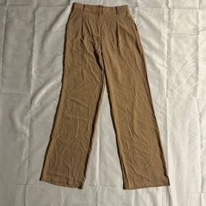 Shop Priceless Tan Slinky Fabric Dress Pants